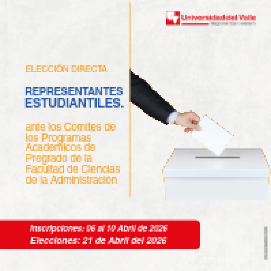 Elecci&oacute;n directa de representantes estudiantiles ante los Comites de los programas Academicos de Pregrado de la facultad de Ciencias de la Administraci&oacute;n