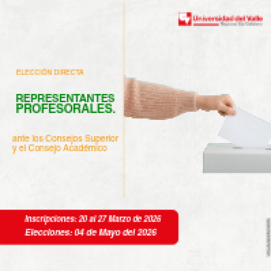 Elecci&oacute;n Directa de Representantes Profesorales ante los Consejos Superiores y el Consejo Academico